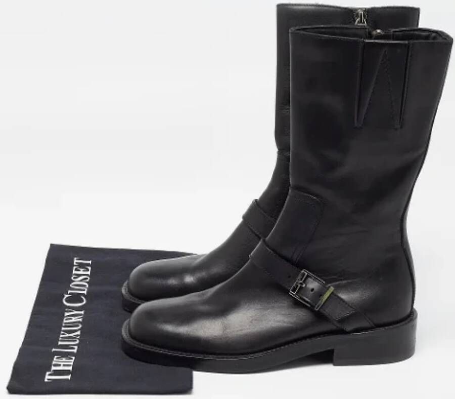 Gucci Vintage Pre-owned Leather boots Black Dames