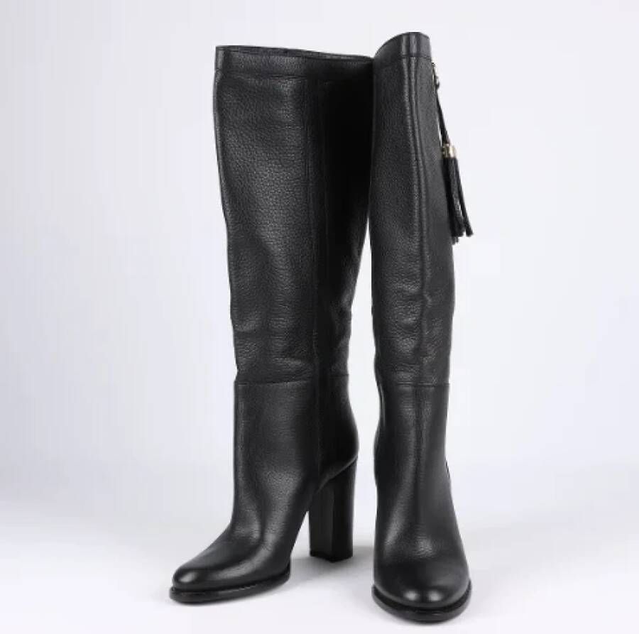 Gucci Vintage Pre-owned Leather boots Black Dames