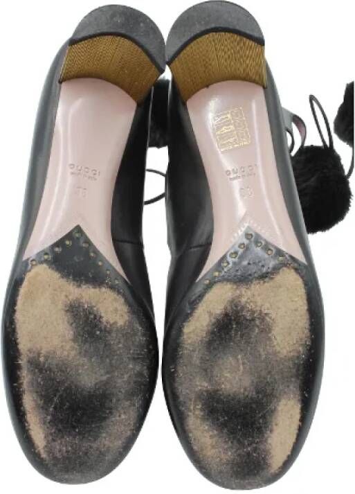 Gucci Vintage Pre-owned Leather boots Black Dames