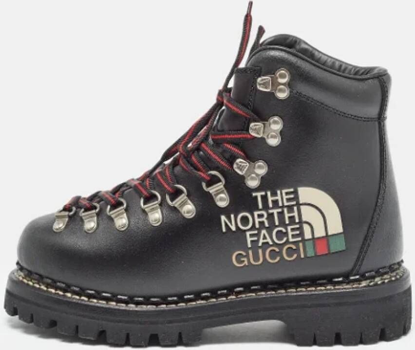 Gucci Vintage Pre-owned Leather boots Black Dames