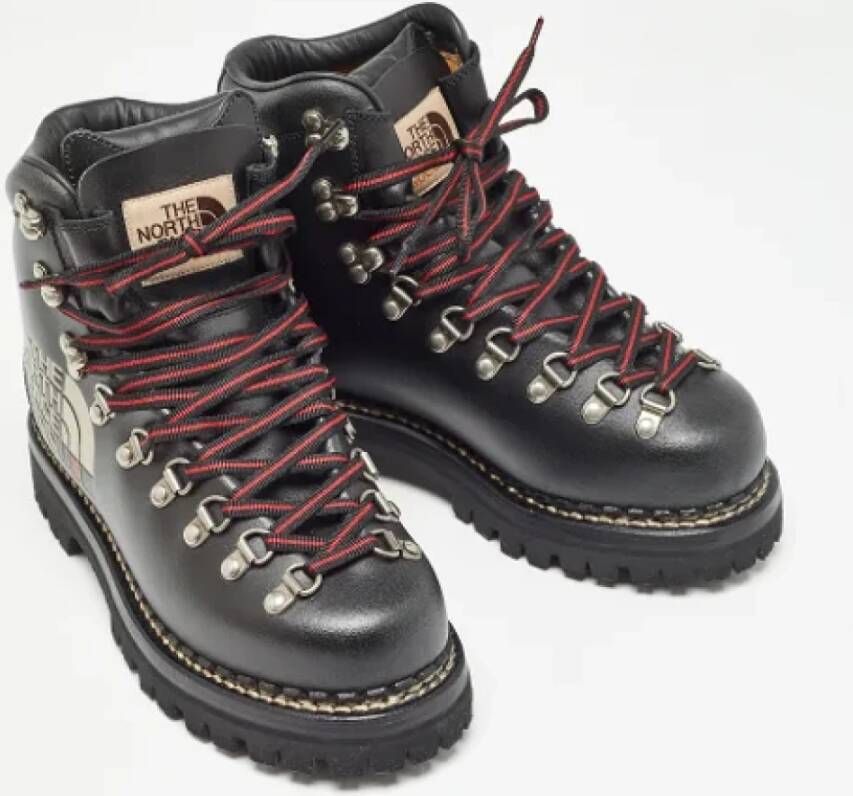Gucci Vintage Pre-owned Leather boots Black Dames