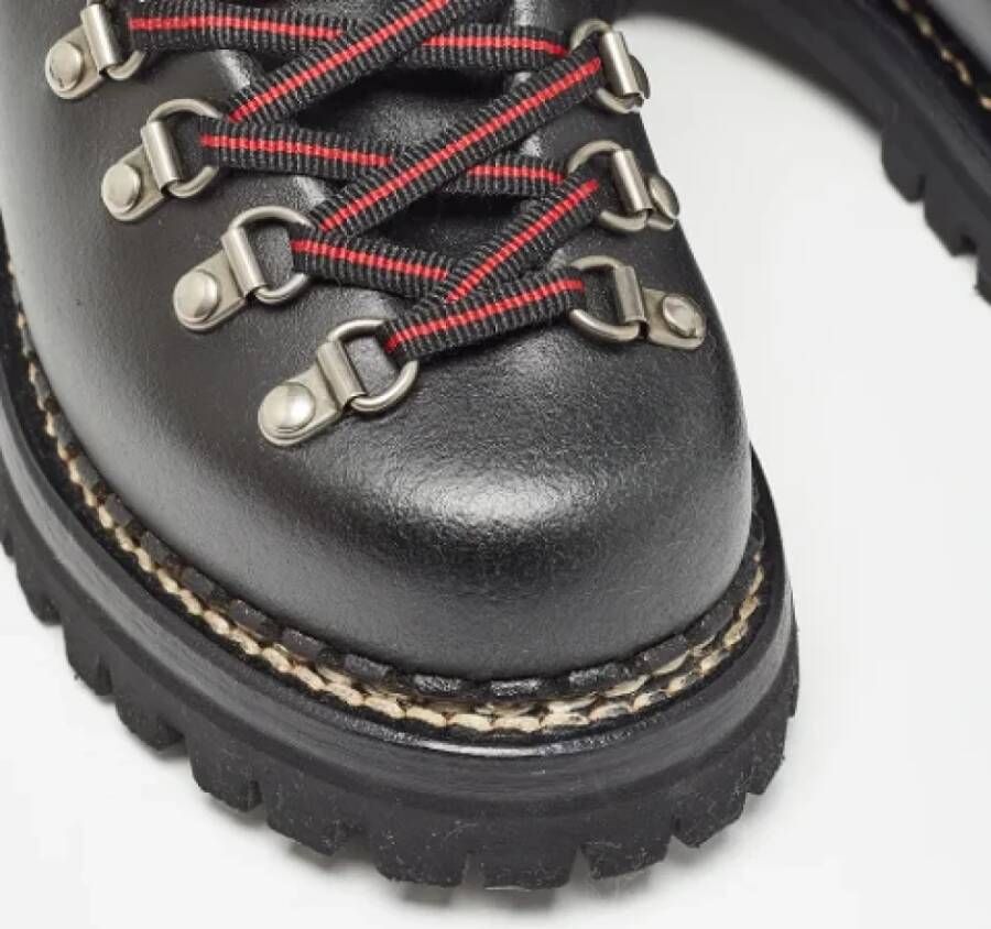 Gucci Vintage Pre-owned Leather boots Black Dames