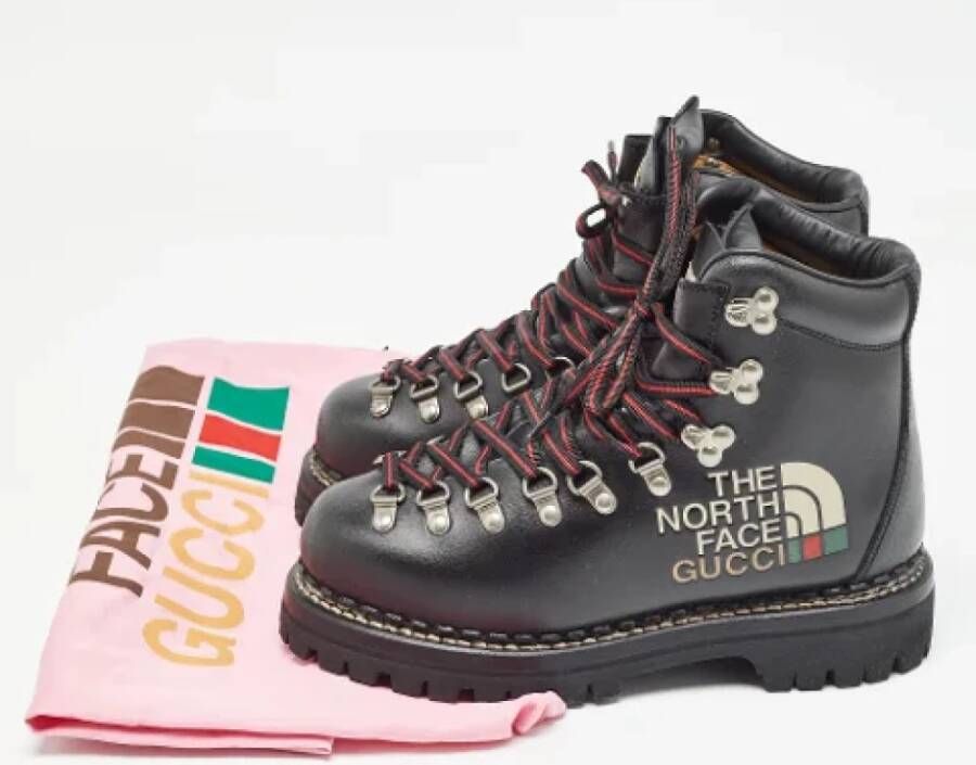 Gucci Vintage Pre-owned Leather boots Black Dames