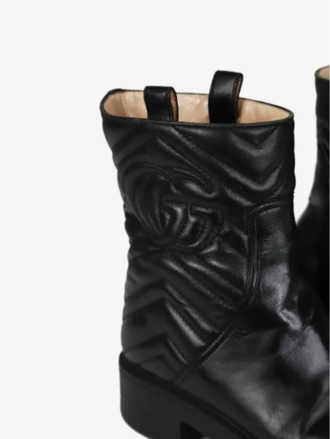 Gucci Vintage Pre-owned Leather boots Black Dames