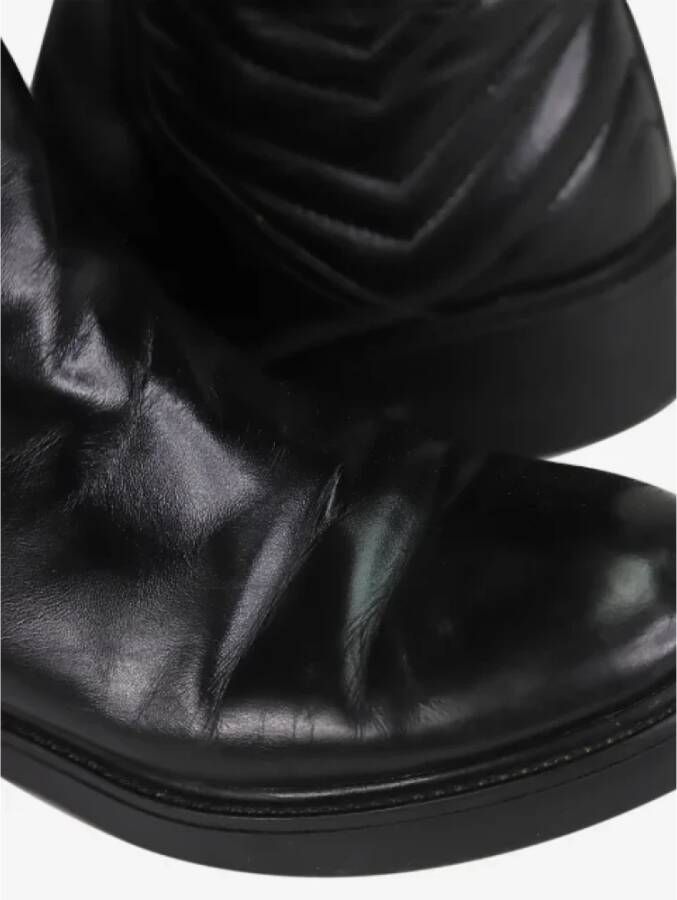 Gucci Vintage Pre-owned Leather boots Black Dames