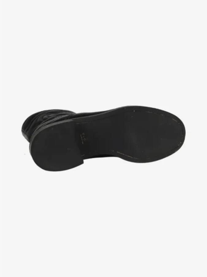 Gucci Vintage Pre-owned Leather boots Black Dames