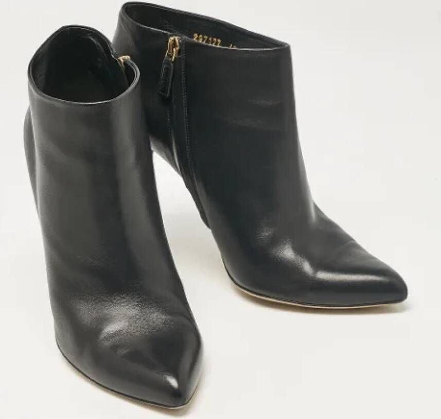 Gucci Vintage Pre-owned Leather boots Black Dames