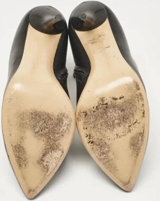 Gucci Vintage Pre-owned Leather boots Black Dames