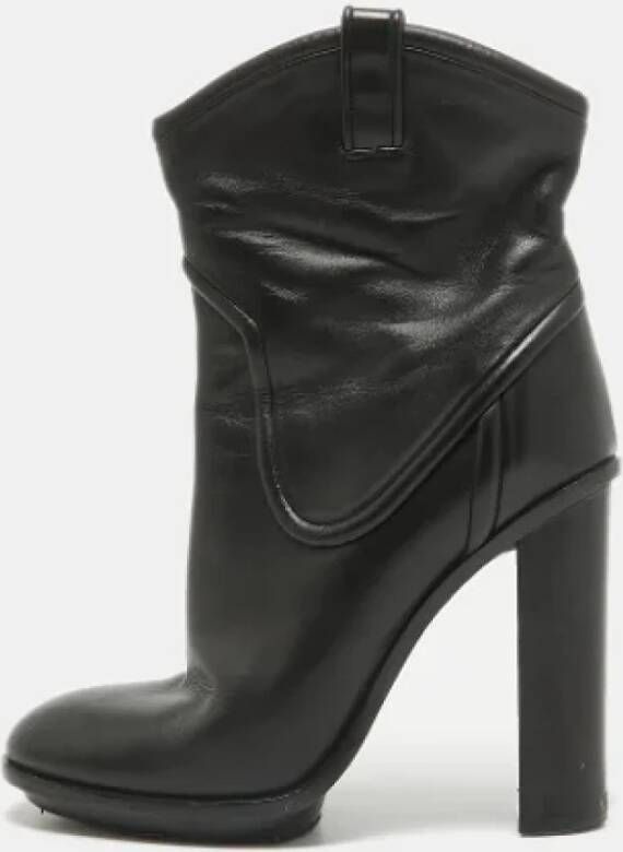 Gucci Vintage Pre-owned Leather boots Black Dames
