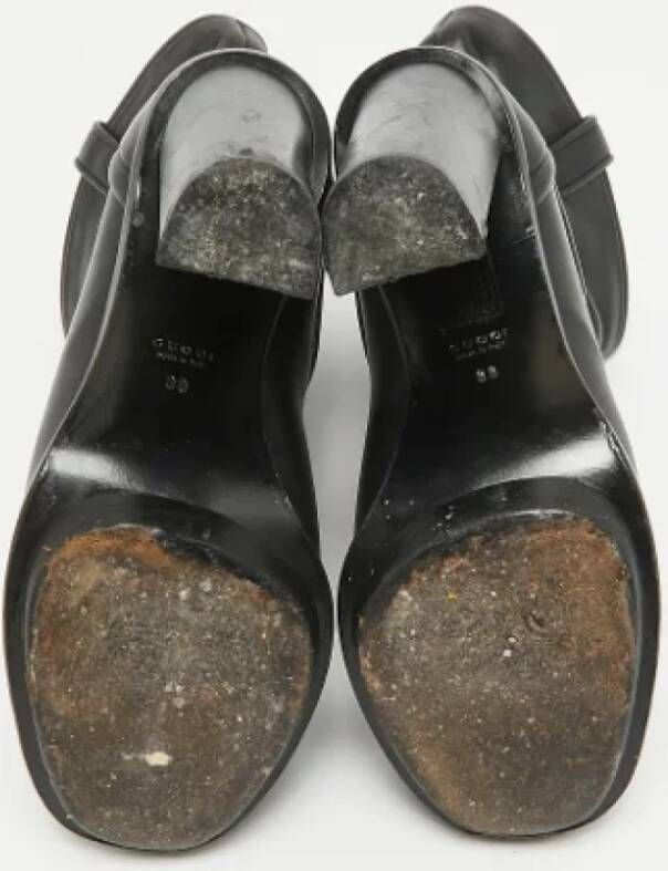 Gucci Vintage Pre-owned Leather boots Black Dames