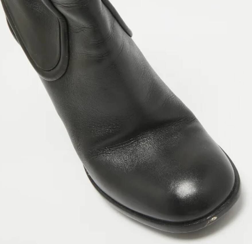 Gucci Vintage Pre-owned Leather boots Black Dames