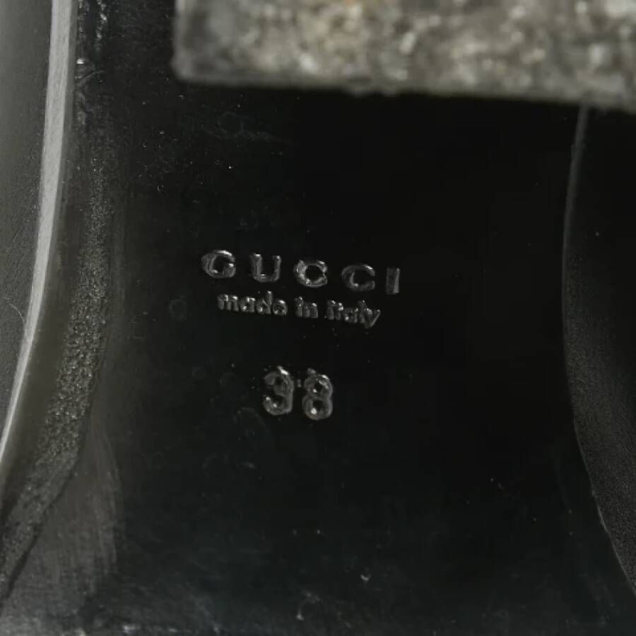 Gucci Vintage Pre-owned Leather boots Black Dames