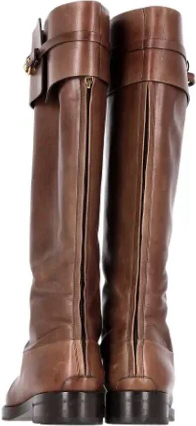 Gucci Vintage Pre-owned Leather boots Brown Dames