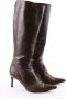 Gucci Vintage Pre-owned Leather boots Brown Dames - Thumbnail 3