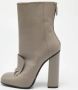 Gucci Vintage Pre-owned Leather boots Gray Dames - Thumbnail 2