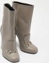 Gucci Vintage Pre-owned Leather boots Gray Dames - Thumbnail 4