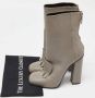 Gucci Vintage Pre-owned Leather boots Gray Dames - Thumbnail 9