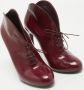 Gucci Vintage Pre-owned Leather boots Purple Dames - Thumbnail 4