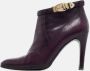 Gucci Vintage Pre-owned Leather boots Purple Dames - Thumbnail 2