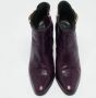 Gucci Vintage Pre-owned Leather boots Purple Dames - Thumbnail 3