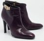 Gucci Vintage Pre-owned Leather boots Purple Dames - Thumbnail 4