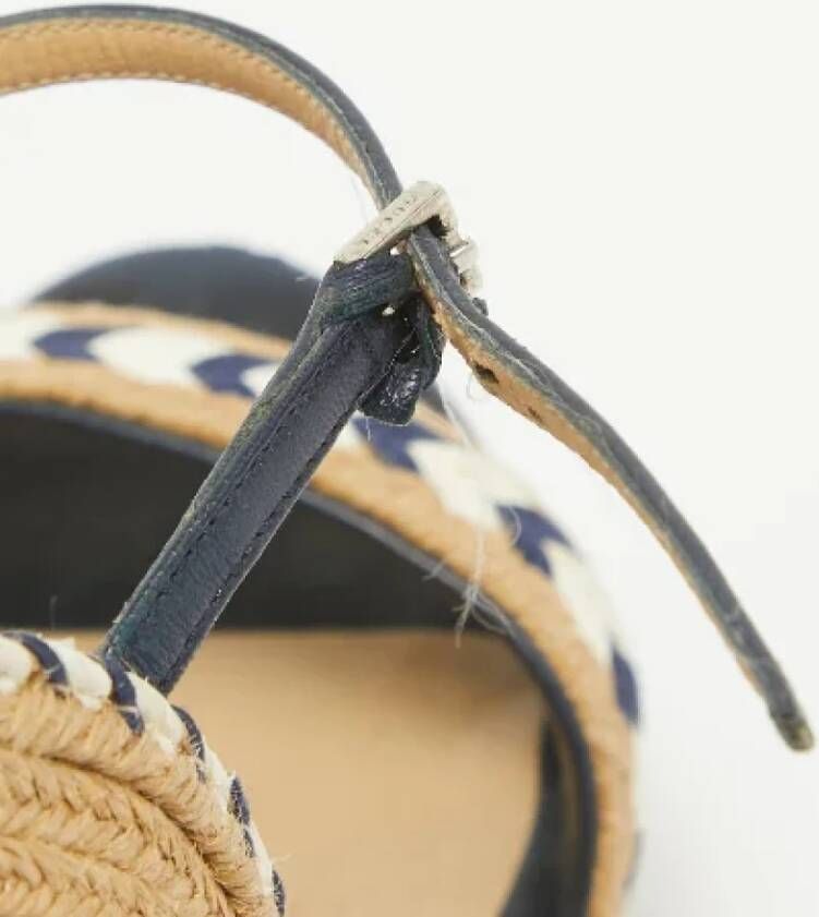 Gucci Vintage Pre-owned Leather espadrilles Beige Dames
