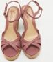 Gucci Vintage Pre-owned Leather espadrilles Pink Dames - Thumbnail 3