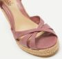 Gucci Vintage Pre-owned Leather espadrilles Pink Dames - Thumbnail 7
