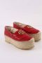 Gucci Vintage Pre-owned Leather espadrilles Red Dames - Thumbnail 3