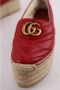Gucci Vintage Pre-owned Leather espadrilles Red Dames - Thumbnail 4