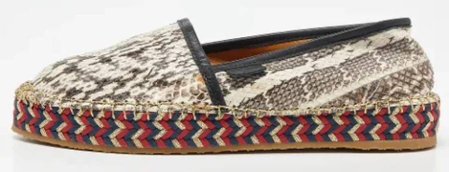 Gucci Vintage Pre-owned Leather flats Beige Dames