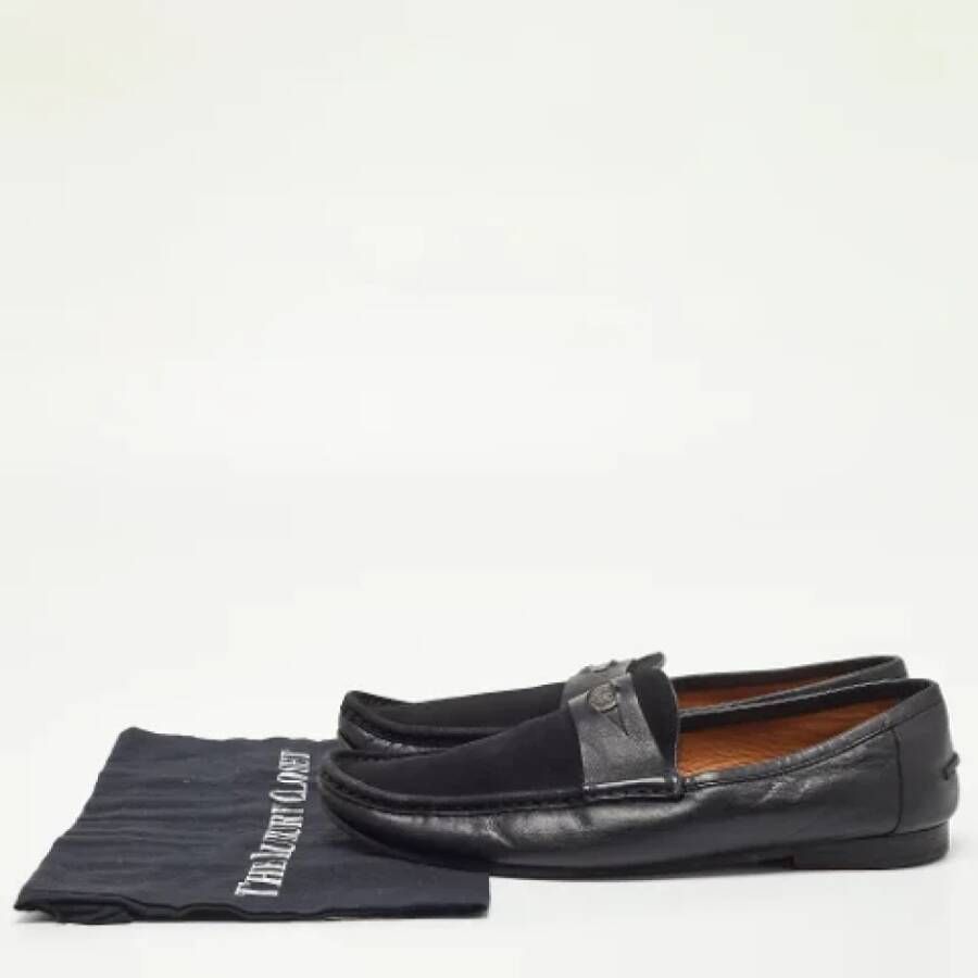 Gucci Vintage Pre-owned Leather flats Black Dames