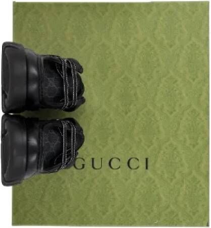 Gucci Vintage Pre-owned Leather flats Black Dames