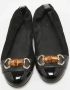 Gucci Vintage Pre-owned Leather flats Black Dames - Thumbnail 3