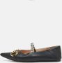 Gucci Vintage Pre-owned Leather flats Black Dames - Thumbnail 2