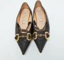 Gucci Vintage Pre-owned Leather flats Black Dames - Thumbnail 3
