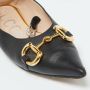 Gucci Vintage Pre-owned Leather flats Black Dames - Thumbnail 7
