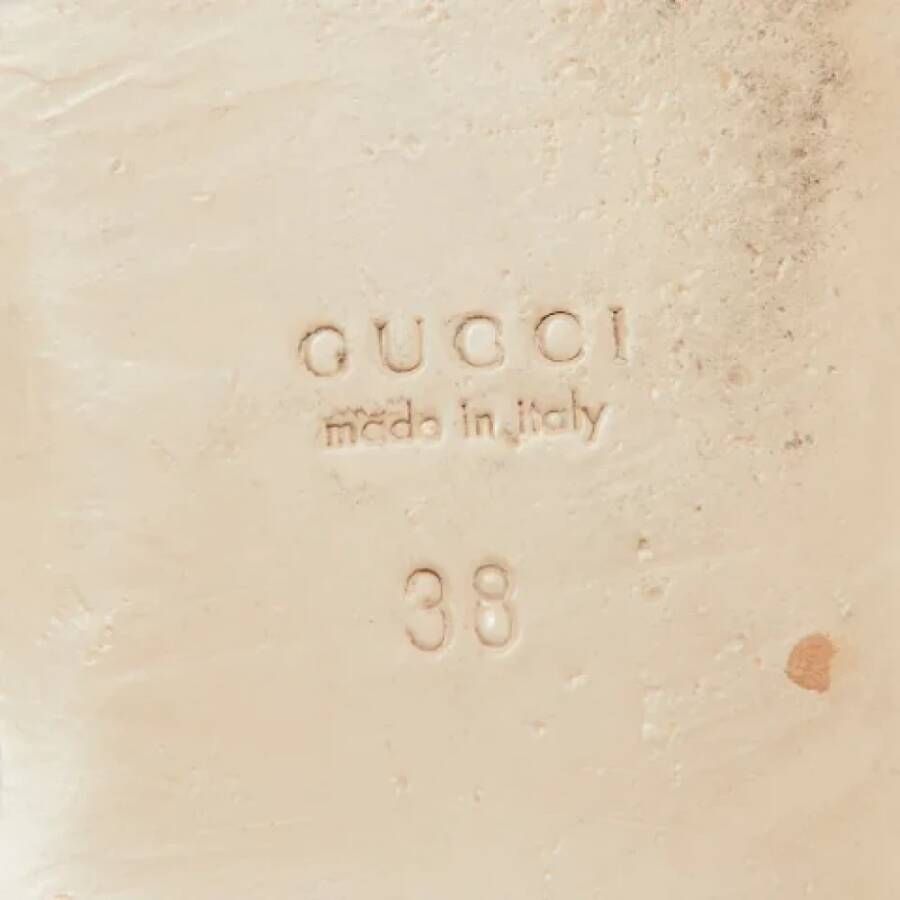 Gucci Vintage Pre-owned Leather flats Black Dames