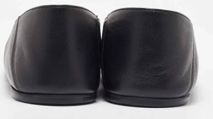 Gucci Vintage Pre-owned Leather flats Black Dames