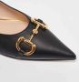 Gucci Vintage Pre-owned Leather flats Black Dames - Thumbnail 7