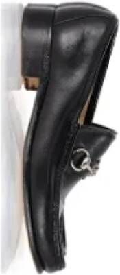 Gucci Vintage Pre-owned Leather flats Black Dames