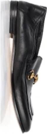 Gucci Vintage Pre-owned Leather flats Black Dames