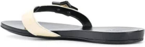 Gucci Vintage Pre-owned Leather flats Black Dames