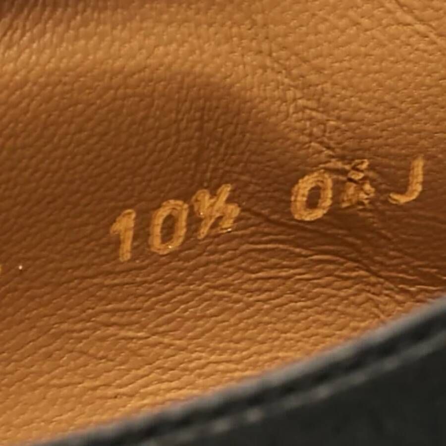Gucci Vintage Pre-owned Leather flats Black Heren