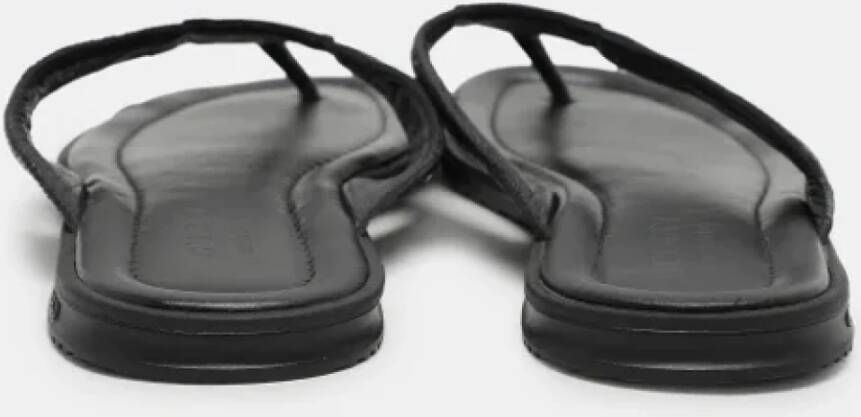 Gucci Vintage Pre-owned Leather flats Black Heren