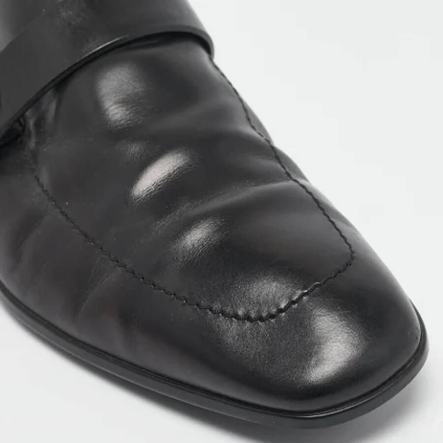Gucci Vintage Pre-owned Leather flats Black Heren