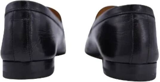 Gucci Vintage Pre-owned Leather flats Black Heren