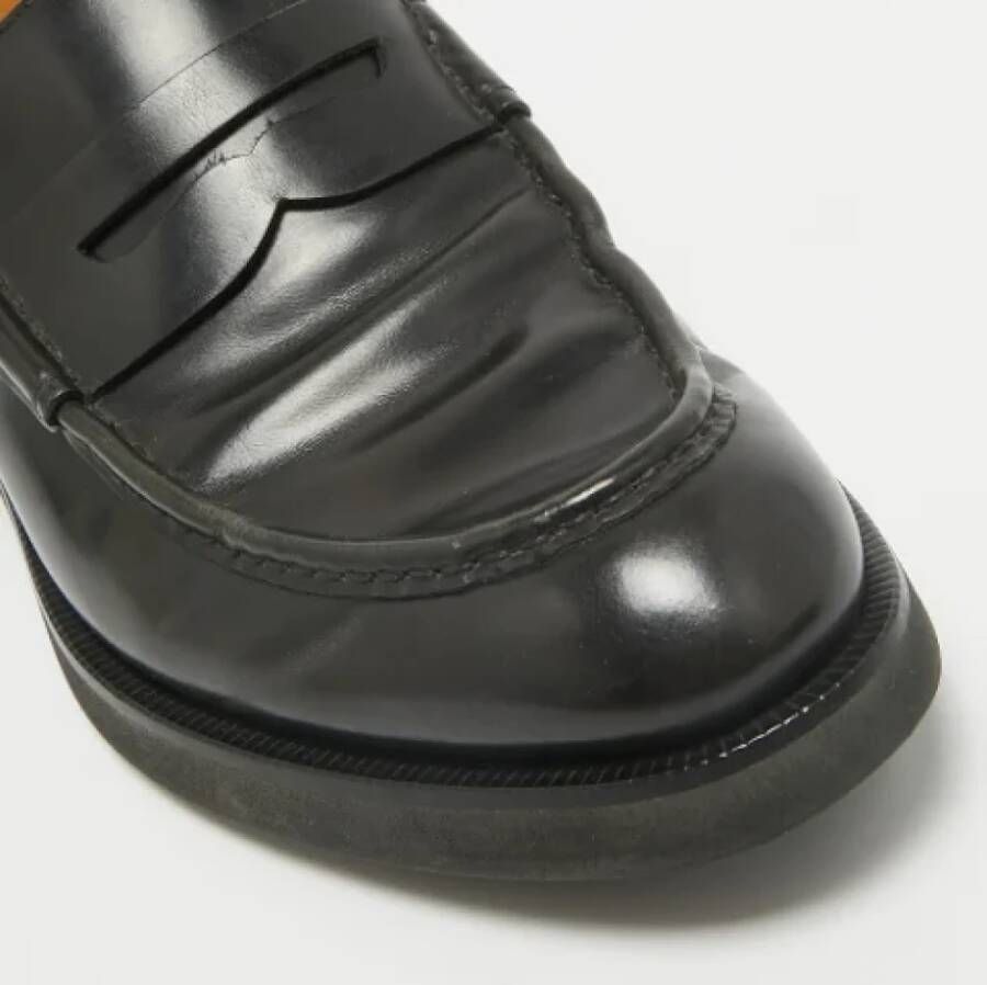 Gucci Vintage Pre-owned Leather flats Black Heren