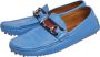 Gucci Vintage Pre-owned Leather flats Blue Dames - Thumbnail 3