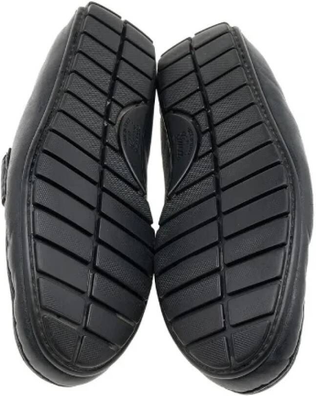 Gucci Vintage Pre-owned Leather flats Blue Dames